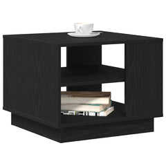 vidaXL Coffee Table Black Oak 55 x 55 x 42 cm Engineered Wood 3