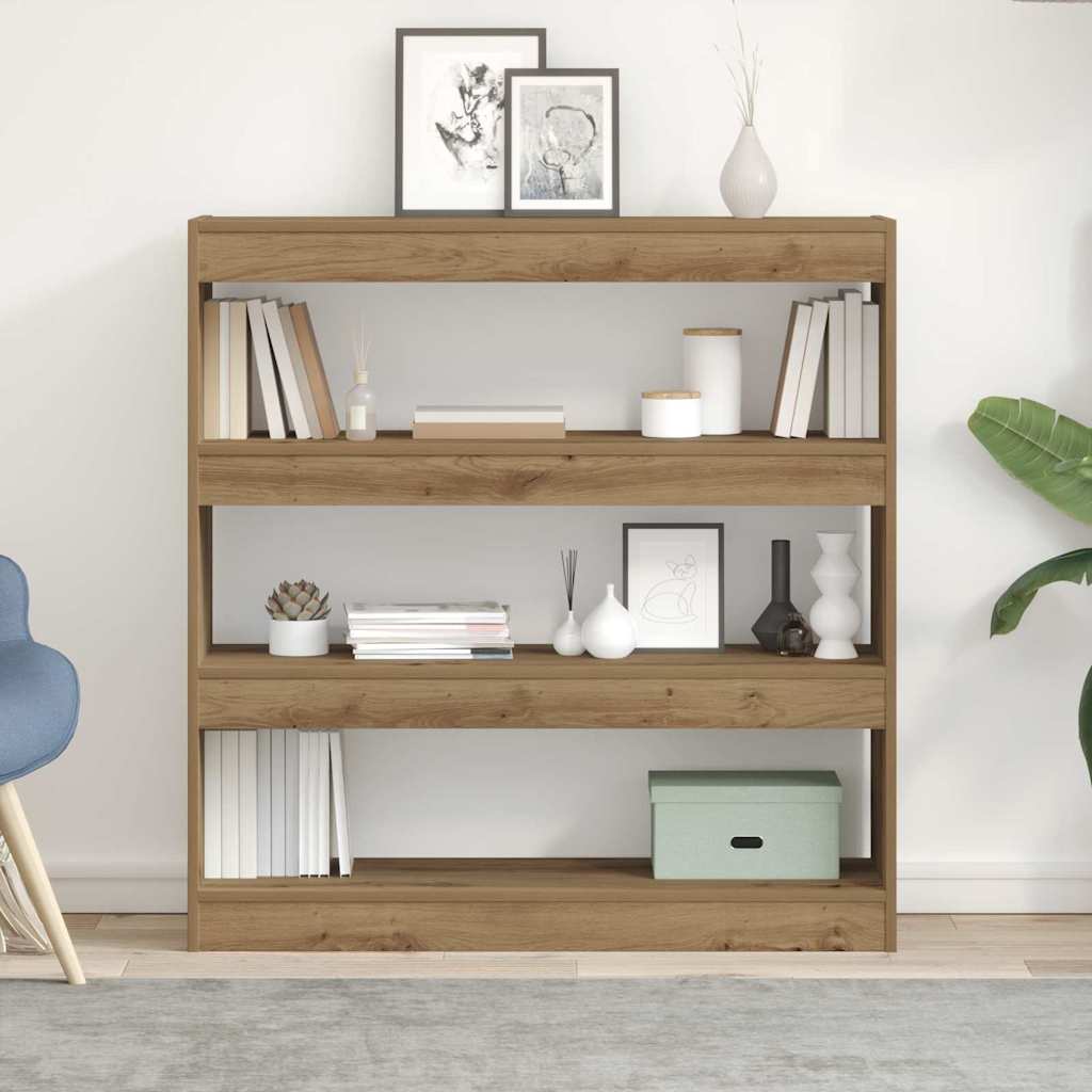 vidaXL Book Cabinet 3-Tier 100 x 30 x 103 cm Engineered Wood 1