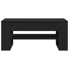vidaXL Coffee Table Black Oak 102 x 55 x 45 cm Engineered Wood 6