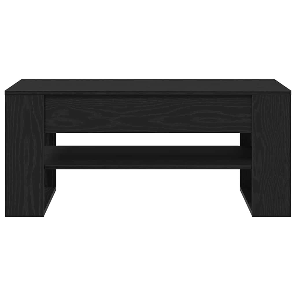 vidaXL Coffee Table Black Oak 102 x 55 x 45 cm Engineered Wood 6