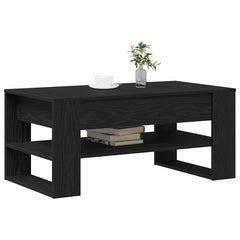 vidaXL Coffee Table Black Oak 102 x 55 x 45 cm Engineered Wood 3