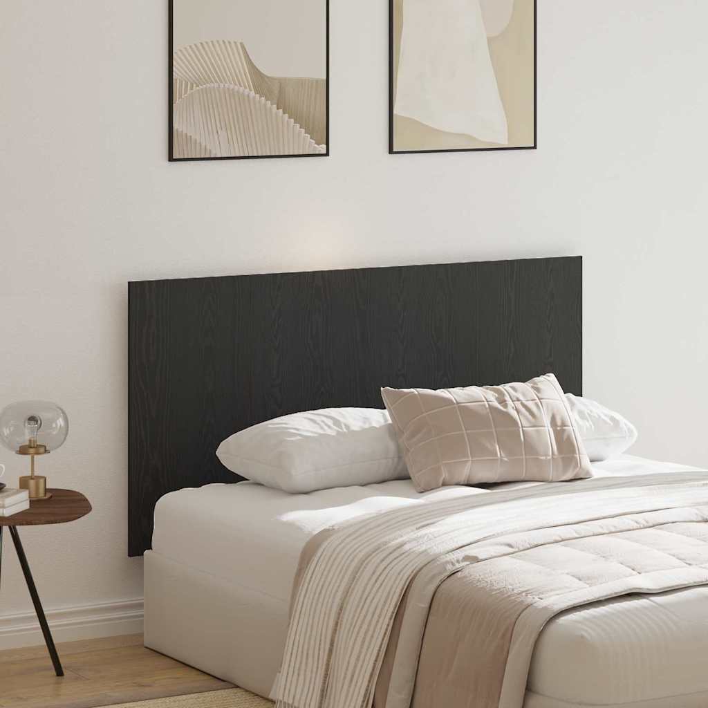 Bed Headboard 160x1.5x80 cm Engineered Wood 160 cm Black oak