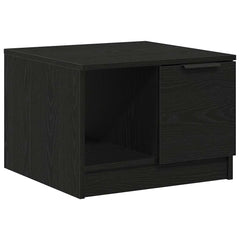 vidaXL Coffee Table Black Oak 50 x 50 x 36 cm Engineered Wood 2
