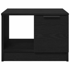 vidaXL Coffee Table Black Oak 50 x 50 x 36 cm Engineered Wood 5