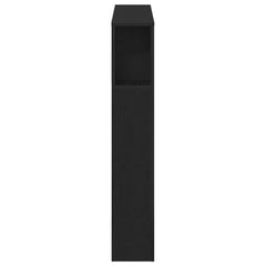 vidaXL Headboard Cabinet Black Oak Engineered Wood 6