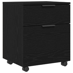 vidaXL File Cabinet Black Oak 45 x 38 x 54 cm Engineered Wood 2