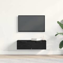 vidaXL Wall Cabinet Black Oak 68 x 30 x 20 cm Engineered Wood 4