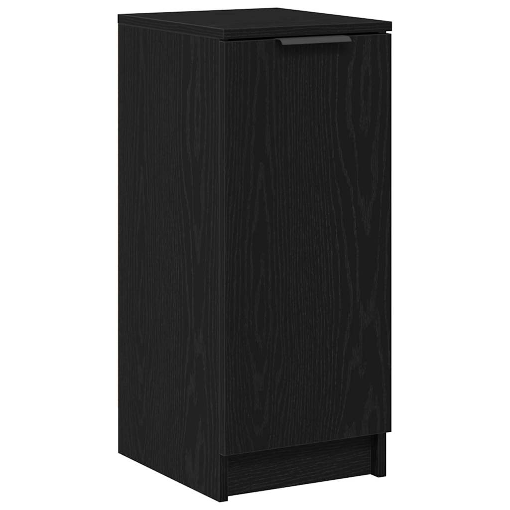 vidaXL Shoe Cabinet Black Oak 29.5 x 35 x 70 cm Engineered Wood 2