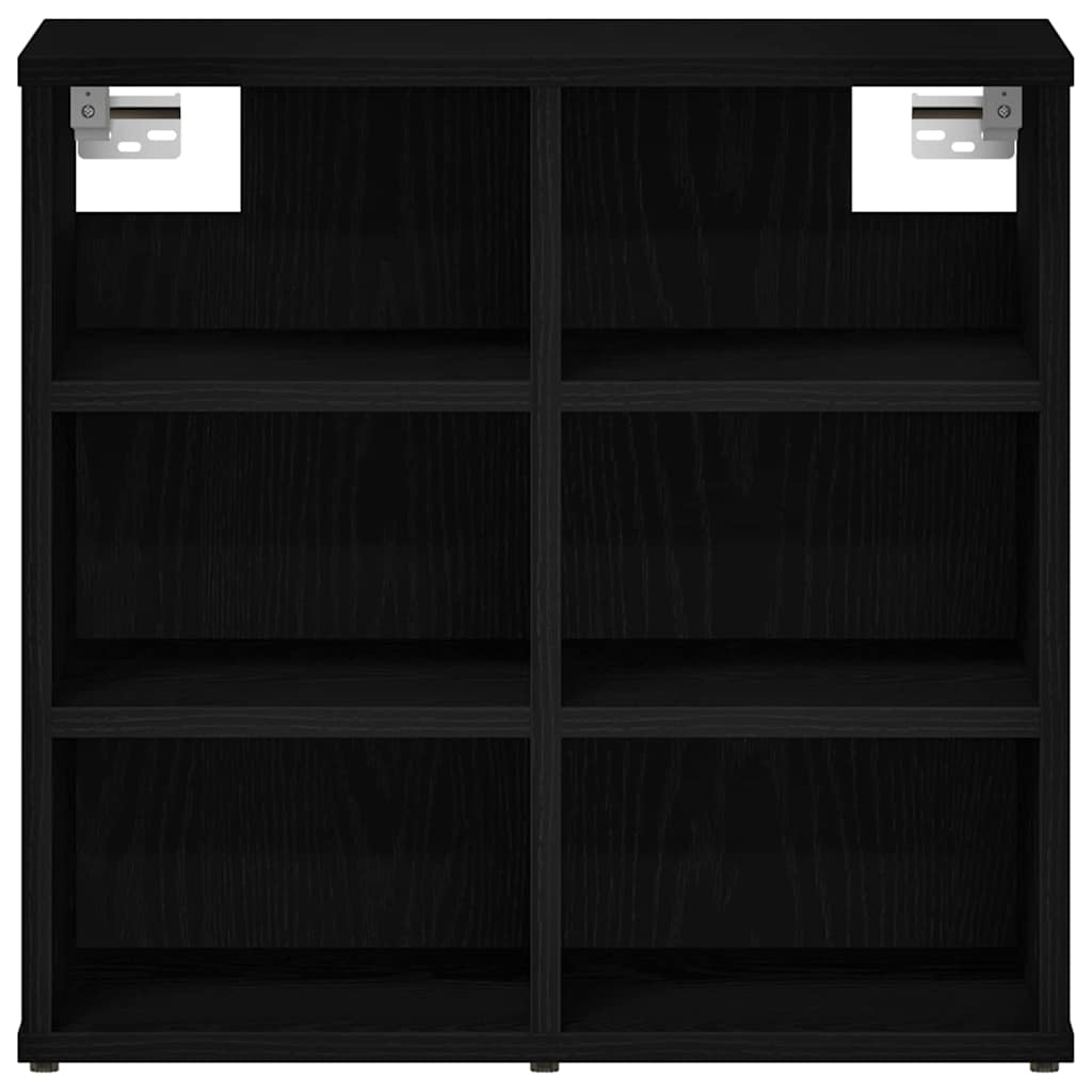 vidaXL Shoe Cabinet 2 pcs 52 x 30 x 50.5 cm Engineered Wood Black Oak 6
