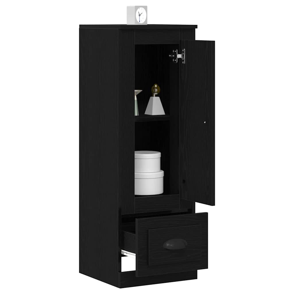 vidaXL Highboard Black Oak 36 x 35.5 x 103.5 cm Engineered Wood 3