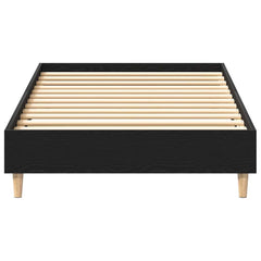 vidaXL Bed Frame Black Oak 203 x 93 x 25 cm Engineered Wood 5