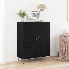 Sideboard 69,5x34x90 cm Engineered Wood Black oak