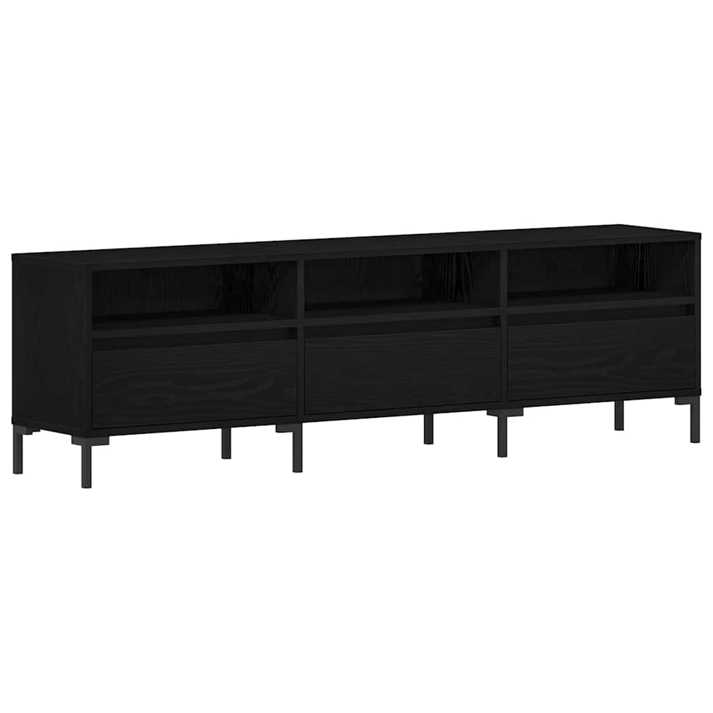 TV Cabinet 150x30x44,5 cm Engineered Wood Black oak