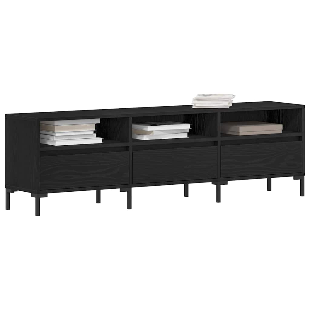 TV Cabinet 150x30x44,5 cm Engineered Wood Black oak
