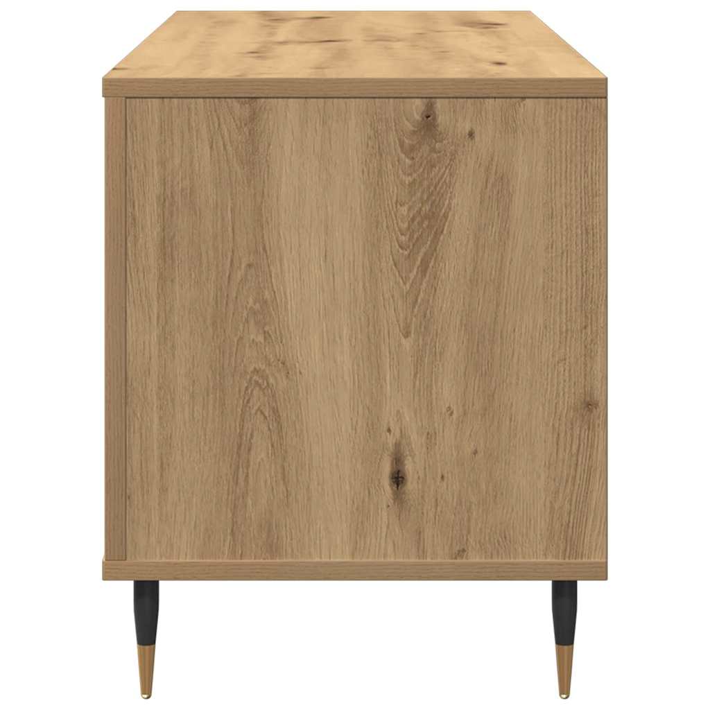 vidaXL Record Cabinet Artisan oak 100 x 38 x 48 cm Engineered Wood 6
