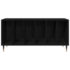 vidaXL Record Cabinet Black Oak 100 x 38 x 48 cm Engineered Wood 5