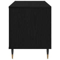 vidaXL Record Cabinet Black Oak 100 x 38 x 48 cm Engineered Wood 6
