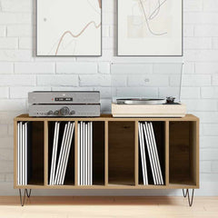vidaXL Record Cabinet Artisan oak 100 x 38 x 48 cm Engineered Wood 4