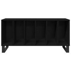 vidaXL Record Cabinet Black Oak 100 x 38 x 48 cm Engineered Wood 6
