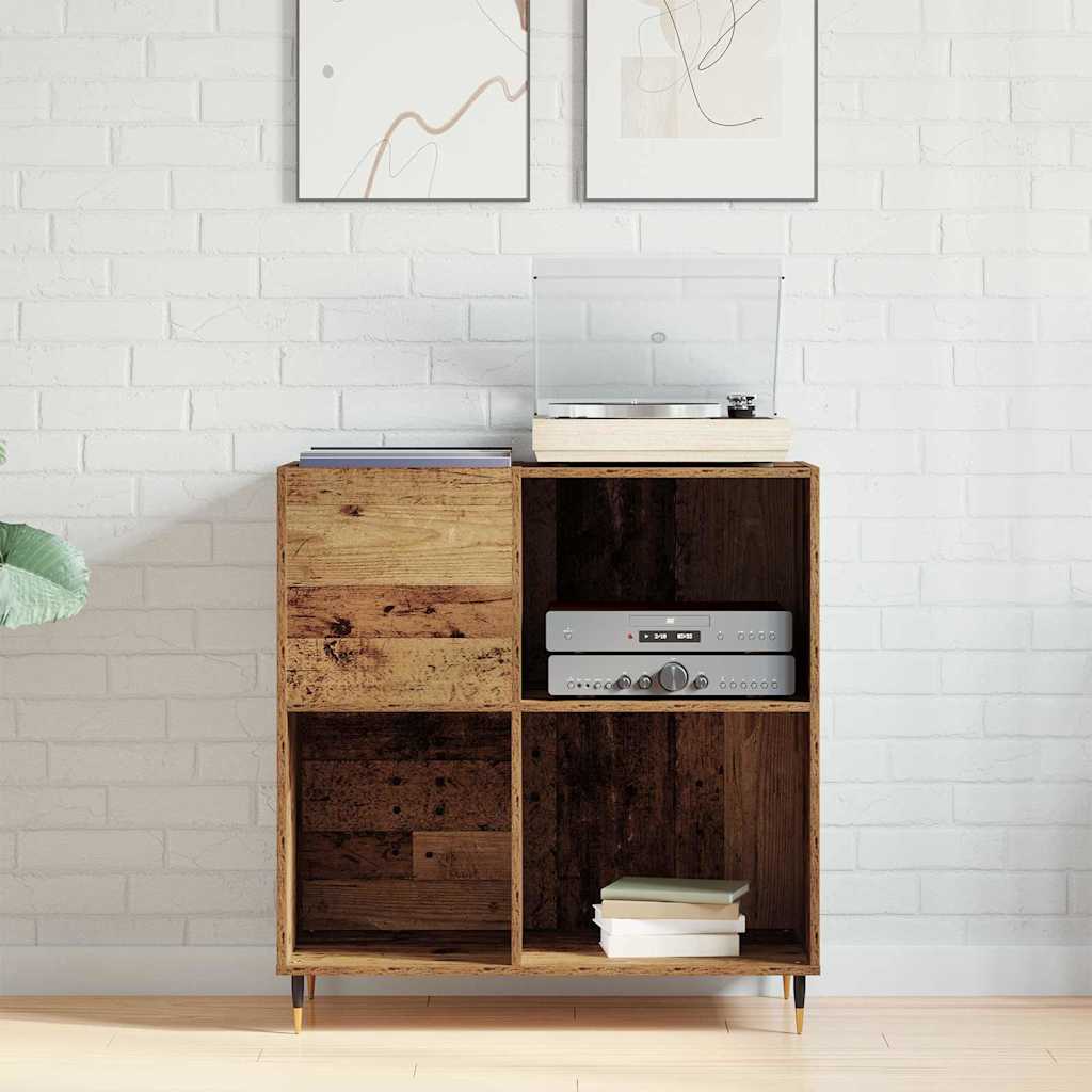 vidaXL Record Cabinet Old wood 85 x 38 x 89 cm Engineered Wood 4