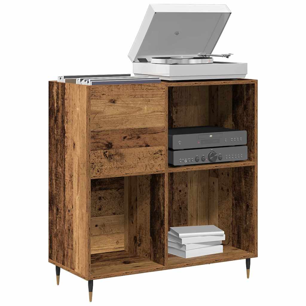 vidaXL Record Cabinet Old wood 85 x 38 x 89 cm Engineered Wood 3