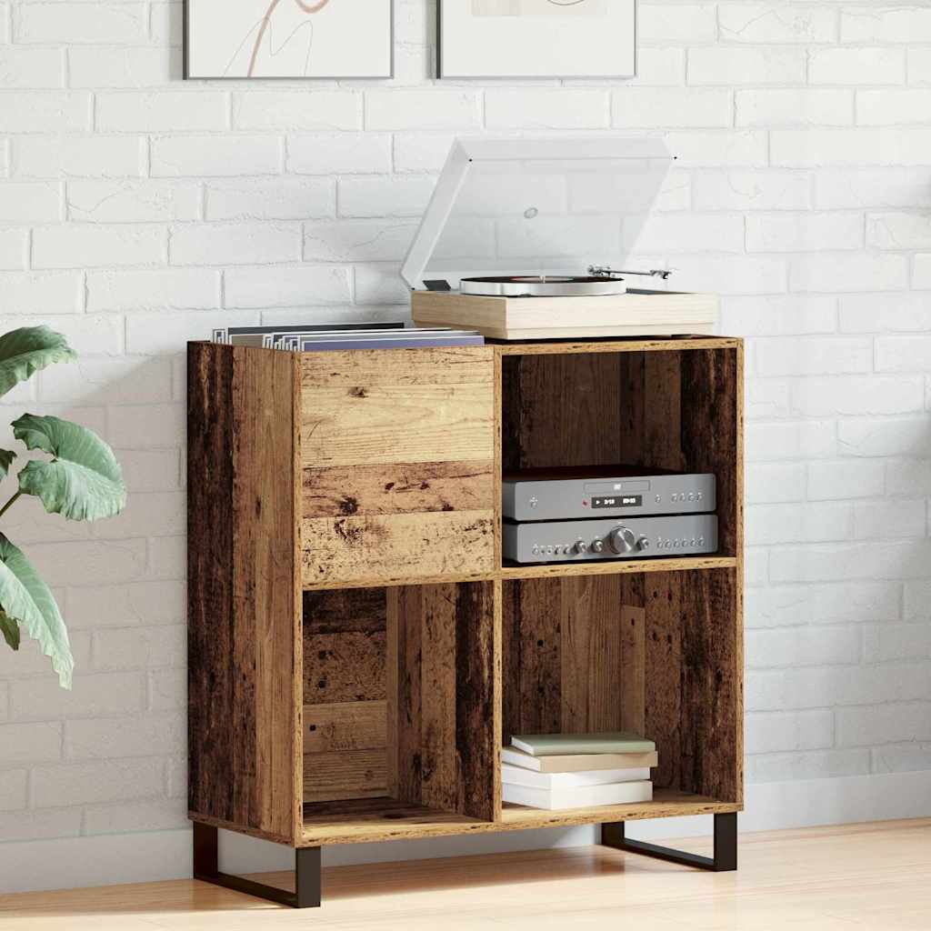vidaXL Record Cabinet Old wood 84.5 x 38 x 89 cm Engineered Wood 1