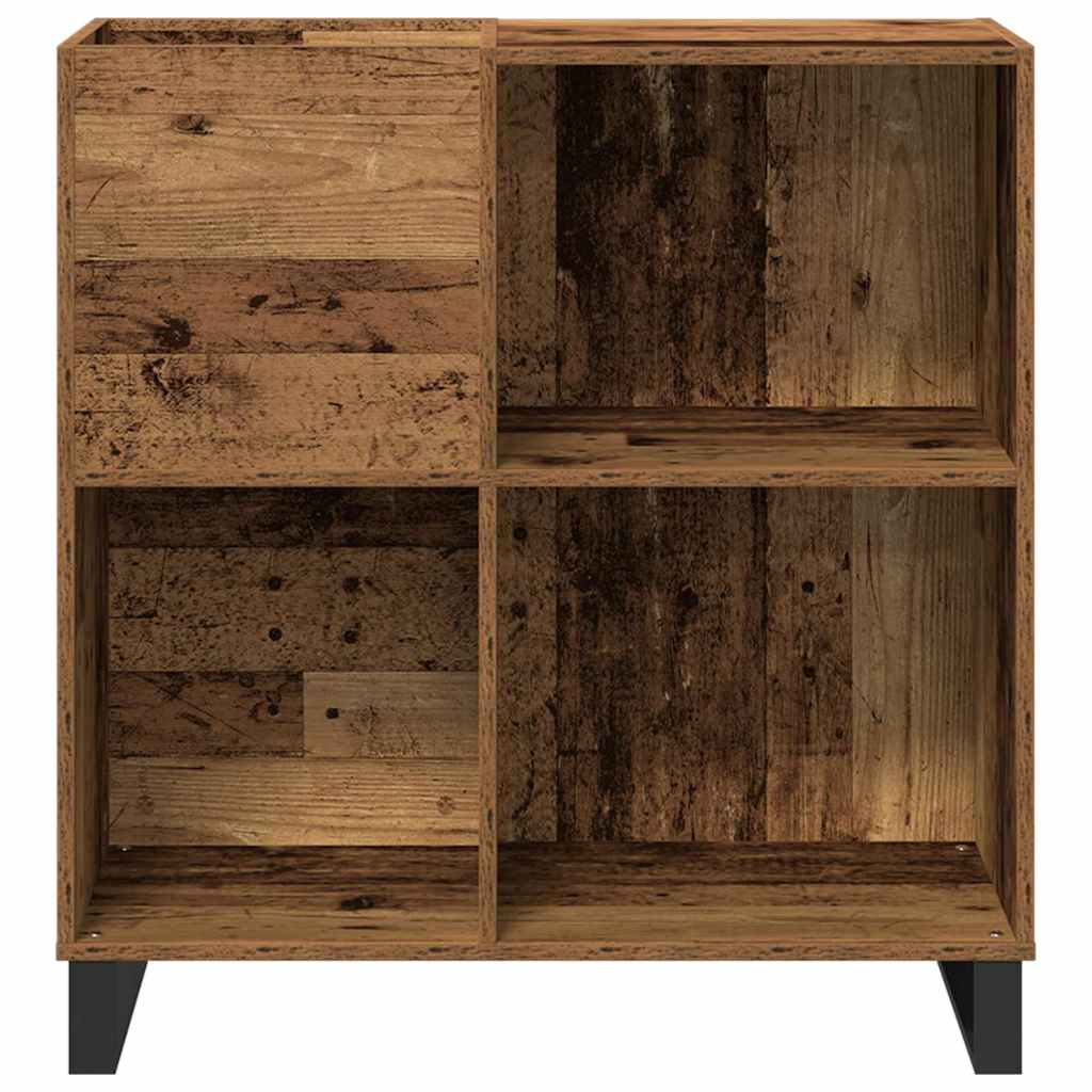 vidaXL Record Cabinet Old wood 84.5 x 38 x 89 cm Engineered Wood 5