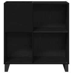 vidaXL Record Cabinet Black Oak 84.5 x 38 x 89 cm Engineered Wood 5