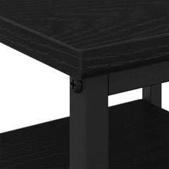 vidaXL Bedside Cabinet 2 pcs Black Oak 34 x 36 x 50 cm Engineered Wood 6