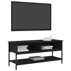 vidaXL TV Cabinet Set 100 x 35 x 45 cm Black Oak Engineered Wood 3