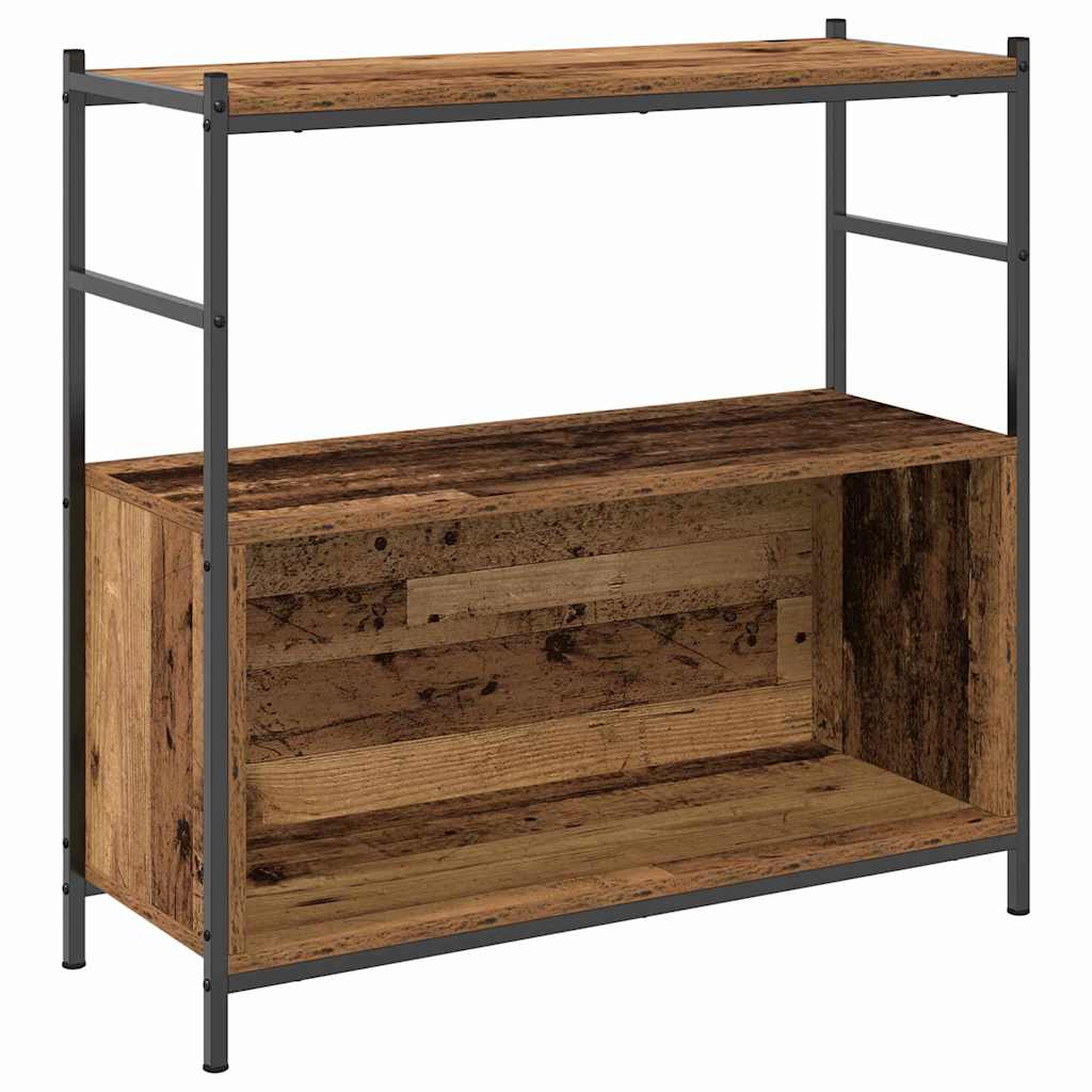 vidaXL Bookshelf 80 x 30 x 78.5 cm Engineered Wood Smoked Oak 2