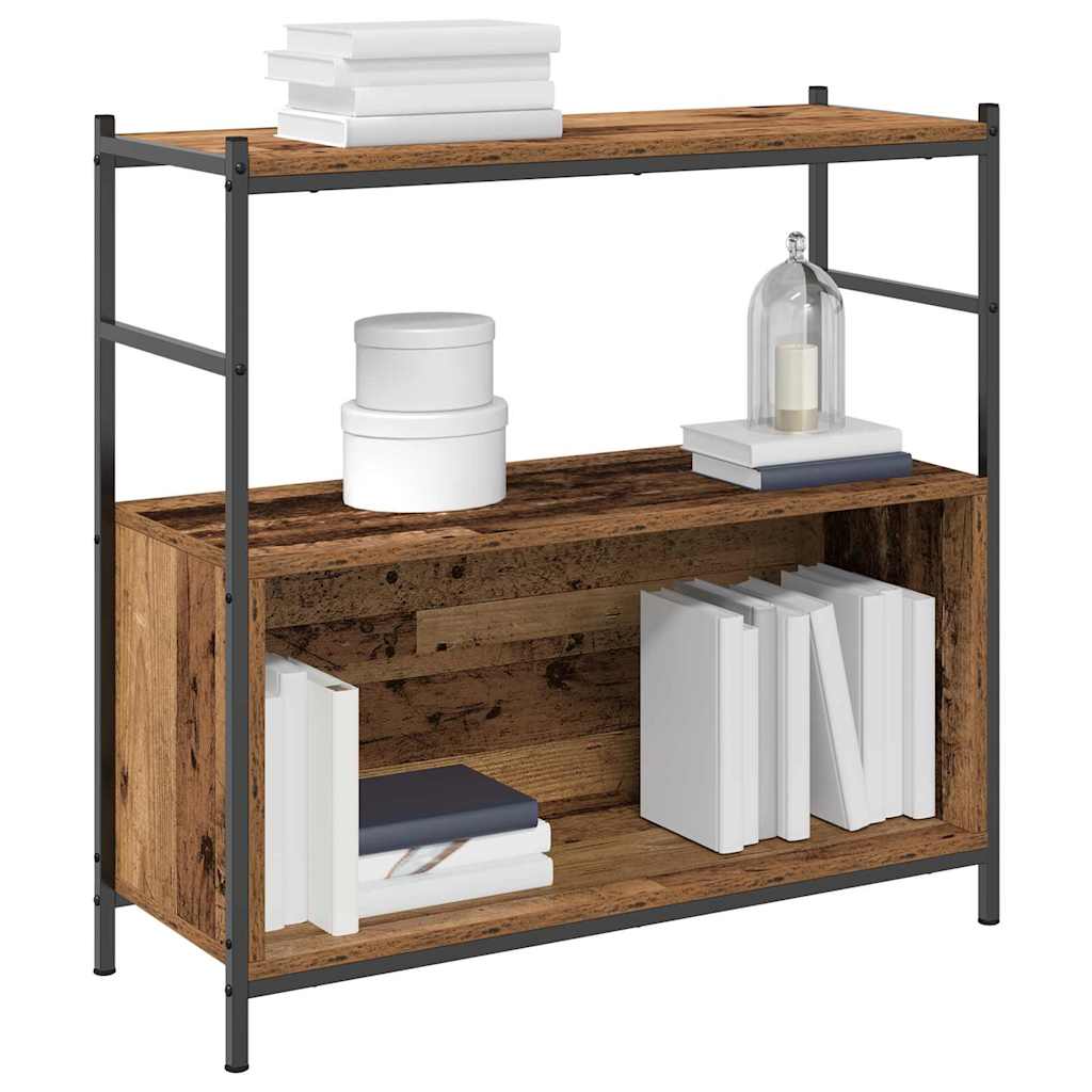 vidaXL Bookshelf 80 x 30 x 78.5 cm Engineered Wood Smoked Oak 3