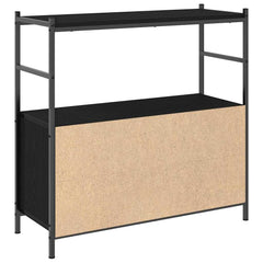 vidaXL Bookshelf 80 x 30 x 78.5 cm Engineered Wood Black Oak 5