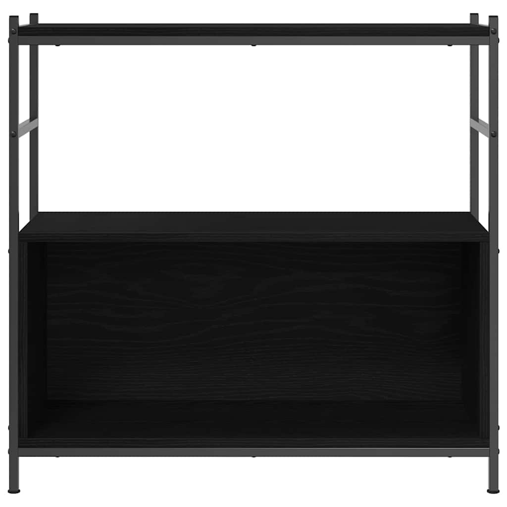 vidaXL Bookshelf 80 x 30 x 78.5 cm Engineered Wood Black Oak 6