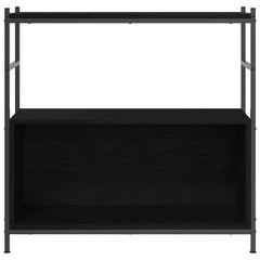 vidaXL Bookshelf 80 x 30 x 78.5 cm Engineered Wood Black Oak 6