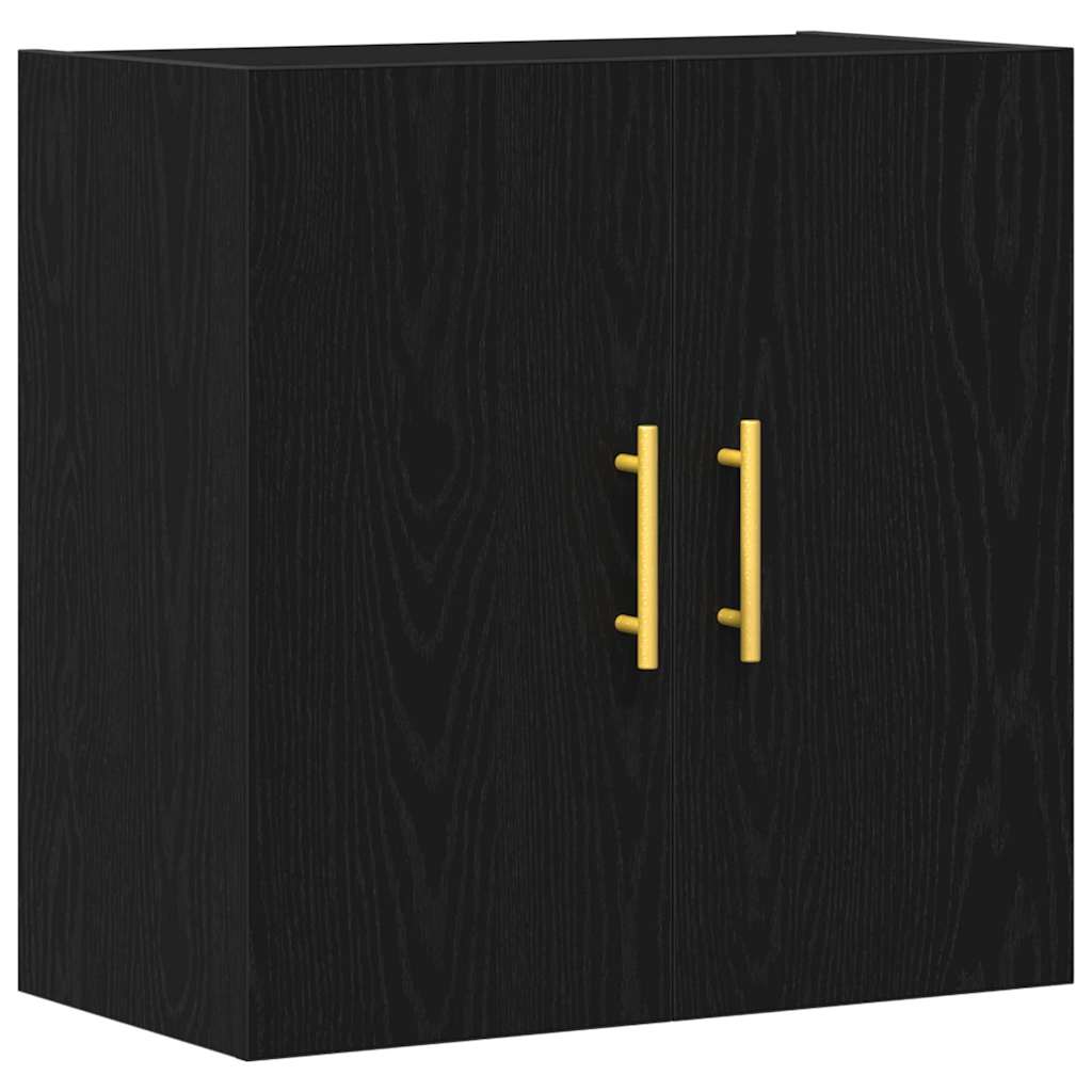 vidaXL Wall-mounted Cabinet 60 x 31 x 70 cm Engineered Wood Black Oak 2