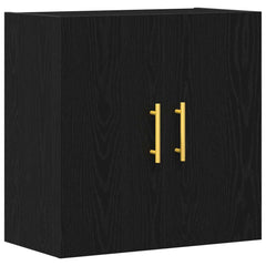 vidaXL Wall-mounted Cabinet 60 x 31 x 70 cm Engineered Wood Black Oak 2