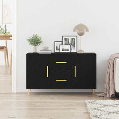 Sideboard 100x36x60 cm Engineered Wood Black oak