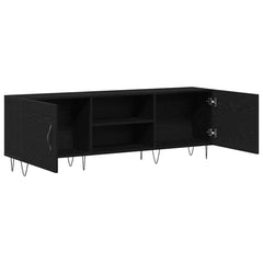 TV Cabinet 150x30x50 cm Engineered Wood Black oak