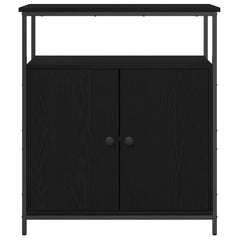 vidaXL Sideboard Black Oak 70 x 30 x 80 cm Engineered Wood 6