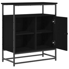 vidaXL Sideboard Black Oak 69 x 35 x 80 cm Engineered Wood 5
