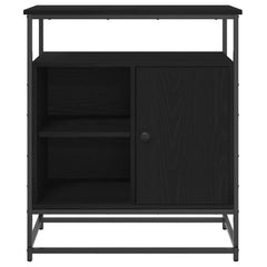 vidaXL Sideboard Black Oak 69 x 35 x 80 cm Engineered Wood 6