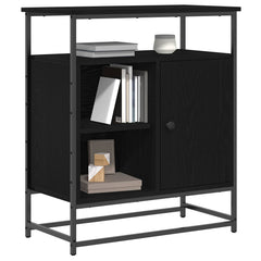 vidaXL Sideboard Black Oak 69 x 35 x 80 cm Engineered Wood 3