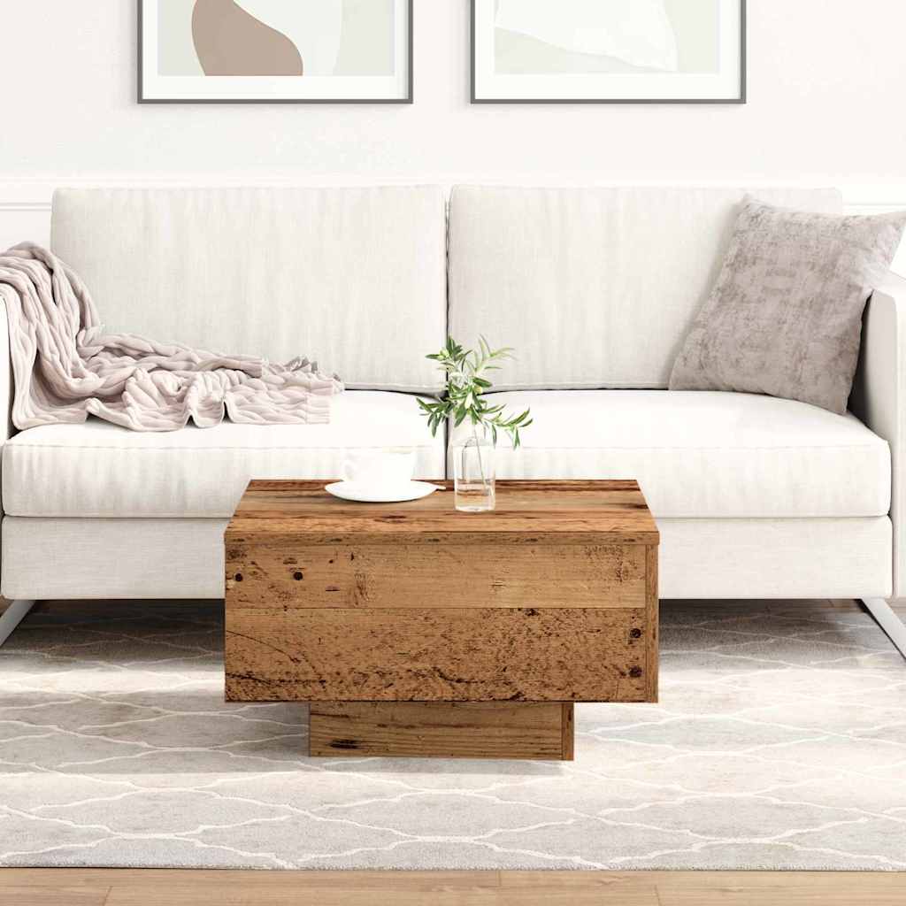 vidaXL Coffee Table Old Wood 55 x 55 x 31 cm 4