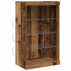 vidaXL LED Sideboard Old Wood 60.5 x 37 x 100 cm Engineered Wood 5