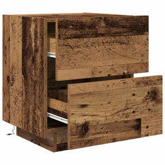vidaXL Bedside Cabinet Old Wood 45 x 40 x 55 cm Engineered Wood 5
