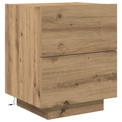 vidaXL Bedside Cabinet Artisan Oak 45 x 40 x 55 cm Engineered Wood 2
