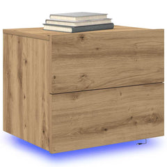 vidaXL Bedside Cabinet Artisan Oak 50 x 39 x 41 cm Engineered Wood 3