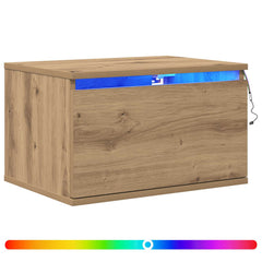 vidaXL Wall-mounted Bedside Cabinet 2 pcs Artisan Oak 50 x 36 x 30 cm 2