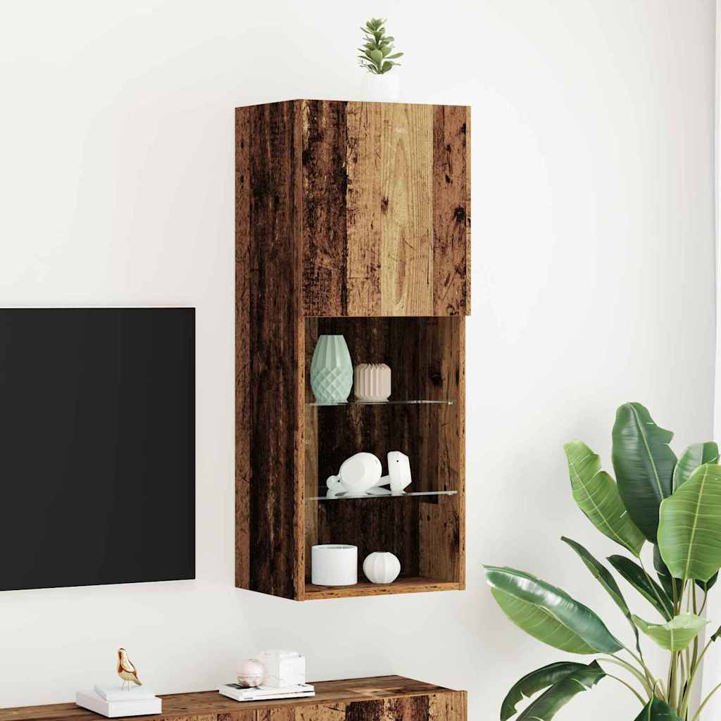 vidaXL TV Cabinet with LED Lights 40.5x30x102 cm